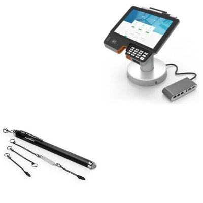 BoxWave Stylus Pen Compatible with Pax Aries AR8 - EverTouch Capacitive Stylus, Fiber Tip Capacitive Stylus Pen - Jet Black