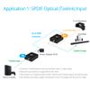 gofanco Audio Extender Over CAT5e / CAT6 Ethernet Balun  Coaxial/Optical Toslink Digital, 984ft (300m) Extension, PoC, 5.1-Channel, Supports Dolby Digital 5.1, DTS 5.1, DTS-HD, PCM (AudioCATExt) view 4