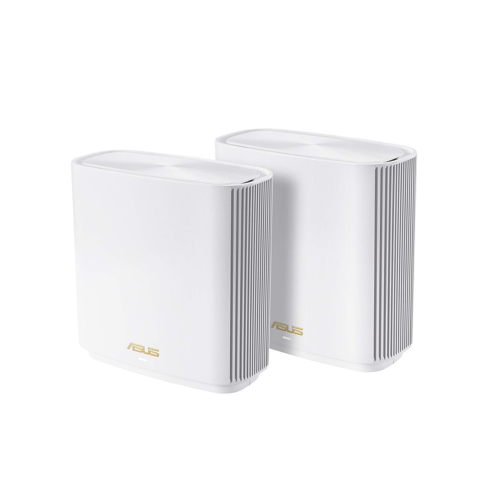 ASUS ZenWiFi AX6600 Tri-Band Mesh WiFi 6 System (XT8 2PK) - Whole Home Coverage up to 5500 sq.ft & 6+ Rooms, AiMesh, Included Lifetime Internet Security, Easy Setup, 3 SSID, Parental Control, White