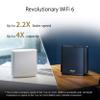 ASUS ZenWiFi AX6600 Tri-Band Mesh WiFi 6 System (XT8 2PK) - Whole Home Coverage up to 5500 sq.ft & 6+ Rooms, AiMesh, Included Lifetime Internet Security, Easy Setup, 3 SSID, Parental Control, White view 2
