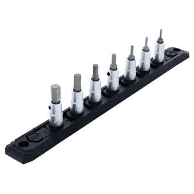 Hex Metric 1/4" Drive Socket Set, 7 Piece