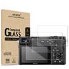 AKWOX [3-Pack] Tempered Glass Screen Protector for Sony Alpha A6600 A6000 A5000 A6300 NEX-7 NEX-3N NEX-5 NEX-6L, [0.3mm 2.5D High Definition] 9H LCD Protective Cover,Anti-Scratch, Bubble-Free view 1