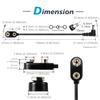 CHANZON UL Wires 9v Battery Power Supply Clip with 2.1mm x 5.5mm Right Angle Male DC Connector Plug Adapter I-Type Plastic Holder 5pcs kit for Arduino LED Strip view 3