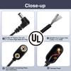 CHANZON UL Wires 9v Battery Power Supply Clip with 2.1mm x 5.5mm Right Angle Male DC Connector Plug Adapter I-Type Plastic Holder 5pcs kit for Arduino LED Strip view 4
