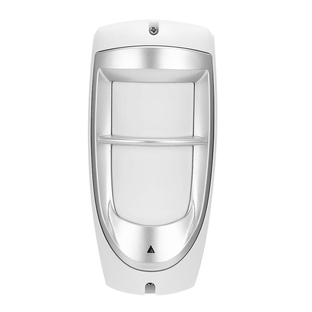 Dioche PIR Motion Sensor, Infrared Security Alarm, Outdoor Wired Double-Beam Infrared Immune Burglar Alarm System for Home Security