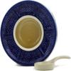 Polmedia Polish Pottery Heater UNIKAT - Flower in The Grass Pattern Handmade in Boleslawiec Poland + Certificate of Authenticity view 2