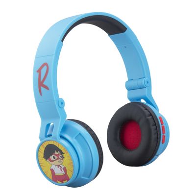 eKids Ryans World Kids Bluetooth Head Phones, Wireless Headphones with Microphone Includes Aux Cord, Volume Reduced Kids Foldable Headphones for School, Home, or Travel