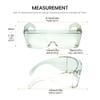 Calabria 3000 Large Fit Over Safety Glasses Fitover Prescription Eyewear Clear Men Women Wrap Around Tint Anti Scratch Glare view 4