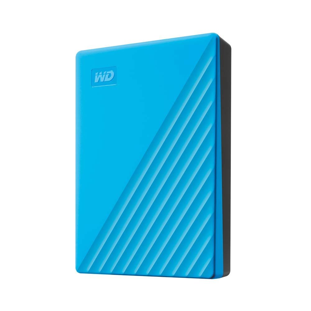 WD 5TB My Passport, Portable External Hard Drive, Blue, Backup Software with Defense Against ransomware, and Password Protection, USB 3.1/USB 3.0 Compatible - WDBPKJ0050BBL-WESN