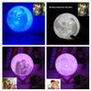 Shiny Alice 16 Colors Personalized Photo Night Light Customized 3D Printing USB Charging Moon Lamp Moon Light Night Light for Kids Gift for Women Christmas Gift view 3