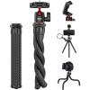 ULANZI Camera Tripod, Mini Flexible Stand w Hidden Phone Holder w Cold Shoe Mount, 1/4'' Screw f Magic Arm, Universal f iPhone 17 16 15 14 Pro Max XS Max X Samsung Canon Nikon Sony DJ Pocket 3 Cameras view 1