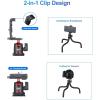 ULANZI Camera Tripod, Mini Flexible Stand w Hidden Phone Holder w Cold Shoe Mount, 1/4'' Screw f Magic Arm, Universal f iPhone 17 16 15 14 Pro Max XS Max X Samsung Canon Nikon Sony DJ Pocket 3 Cameras view 2