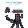 ULANZI Camera Tripod, Mini Flexible Stand w Hidden Phone Holder w Cold Shoe Mount, 1/4'' Screw f Magic Arm, Universal f iPhone 17 16 15 14 Pro Max XS Max X Samsung Canon Nikon Sony DJ Pocket 3 Cameras view 3