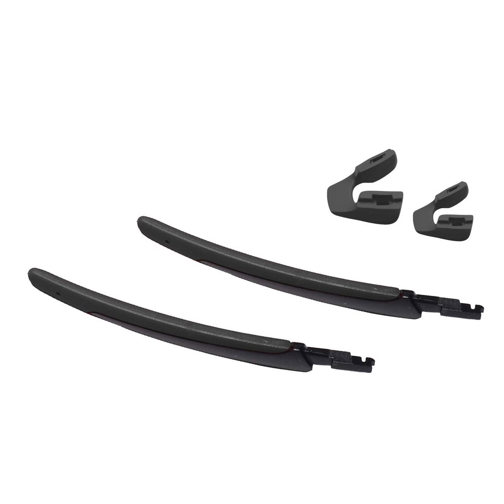MYCOURAG Replacement Rubber Nose Pieces & Temple Slider for Oakley Flight Jacket OO9401 Sunglasses - Black