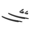 MYCOURAG Replacement Rubber Nose Pieces & Temple Slider for Oakley Flight Jacket OO9401 Sunglasses - Black view 1