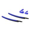 MYCOURAG Replacement Rubber Nose Pieces & Temple Slider for Oakley Flight Jacket OO9401 Sunglasses - Blue view 1