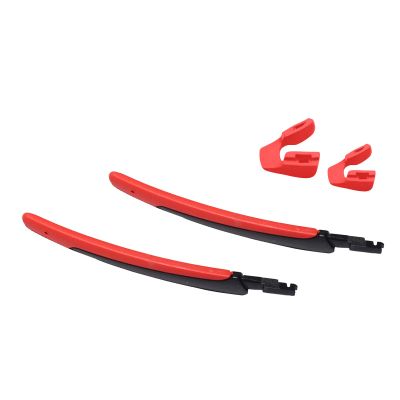 MYCOURAG Replacement Rubber Nose Pieces & Temple Slider for Oakley Flight Jacket OO9401 Sunglasses - Red