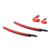 MYCOURAG Replacement Rubber Nose Pieces & Temple Slider for Oakley Flight Jacket OO9401 Sunglasses - Red view 1