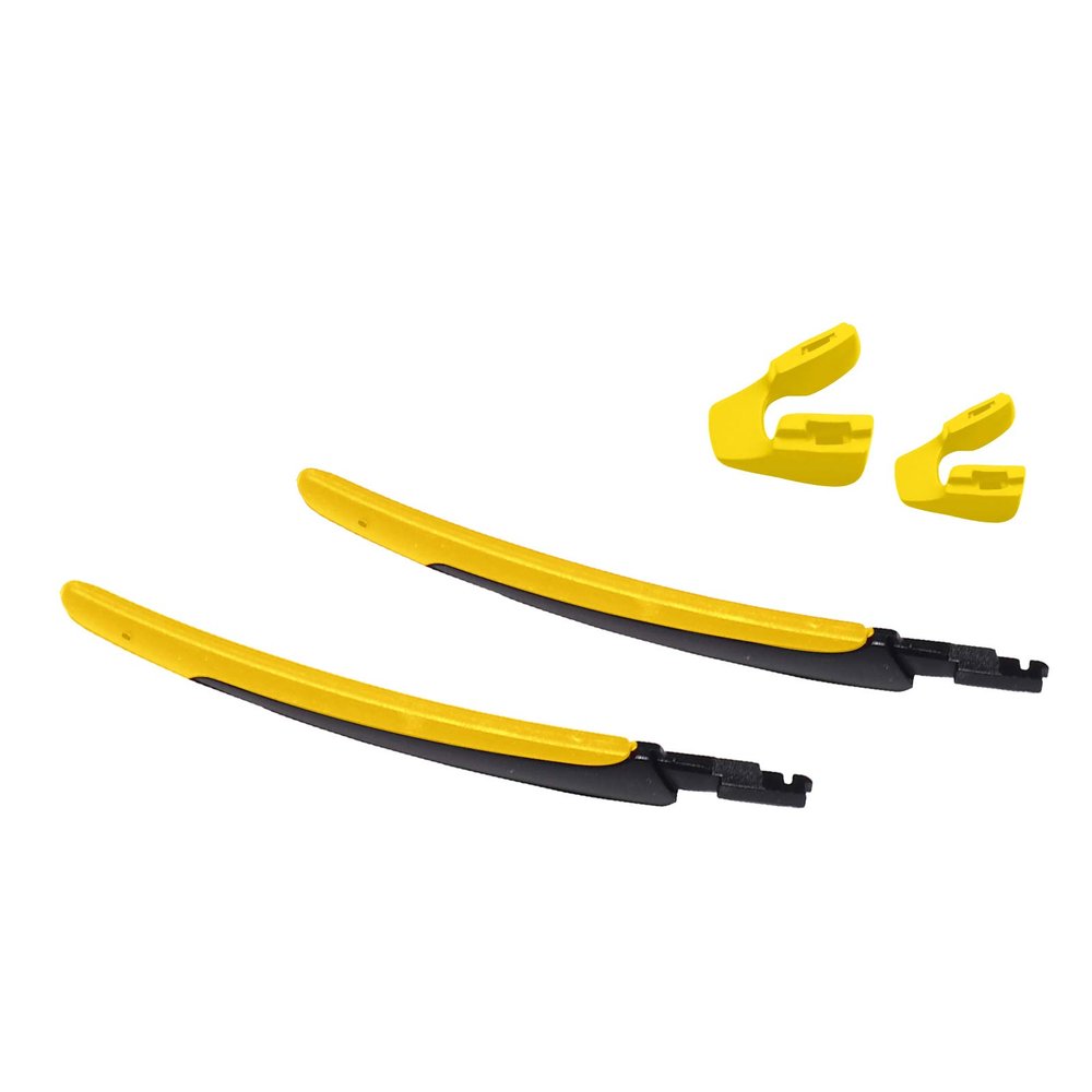 MYCOURAG Replacement Rubber Nose Pieces & Temple Slider for Oakley Flight Jacket OO9401 Sunglasses - Yellow