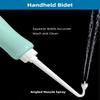 Hibbent 2 Pack Travel Bidet Bottle, Portable Bidet Sprayer Hand held Bidet 650ml, On-The-Go Travel Bag Extra Long Pointed Nozzle Spray, Toilet Bidet Shower/Bathroom Bidet Spray-Green view 2