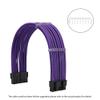 Formulamod Sleeved PSU Cable Extension Kit 18AWG Braided ATX 24-Pin/Dual PCIe 8-Pin/CPU 8-Pin for Mainstream Gaming Builds, with Cable Combs (Purple) view 2