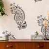NAKLEO Reusable Plastic Wall Stencil - 43x64cm / 17" x 25" - Paisley Turkish Oriental Floral - Large Wallpaper Pattern Painting DIY Art Craft Template - Fabric Furniture Wood Canvas view 2
