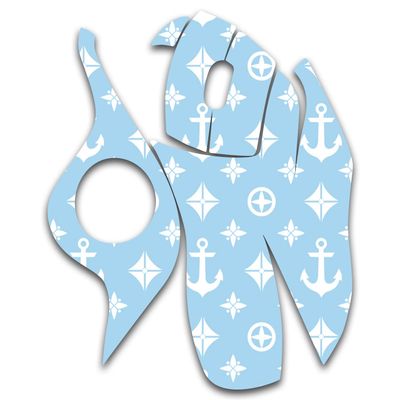 MightySkins Skin for Logitech M570 Wireless Trackball Mouse - Baby Blue Designer | Protective, Durable, and Unique Vinyl Decal wrap Cover | Easy to Apply, Remove, and Change Styles | Made in The USA
