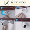 HOLACA Vinyl Siding Clips for Arlo,Stick Up Cam Roelink ZUMIMALL Eufy Security Camera, Hanger Hooks for Mounting Security Camera, Weatherproof Aluminum Alloy Material (2 Pack, White) view 3
