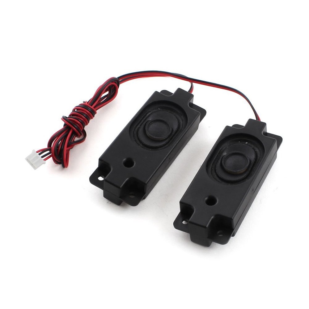 Fielect Internal Magnet Speaker with Wire and Terminal 2 Pin,23x58x16mm 8Ohm 2W 2Pcs