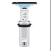 Automatic Raising Surge Protector Pop up Outlet Retractable Hidden Recessed Power Strip Power Socket 2 USB Charging Stations and 3 AC Plug with Wireless Charger for Kitchen Island, Conference Table view 1
