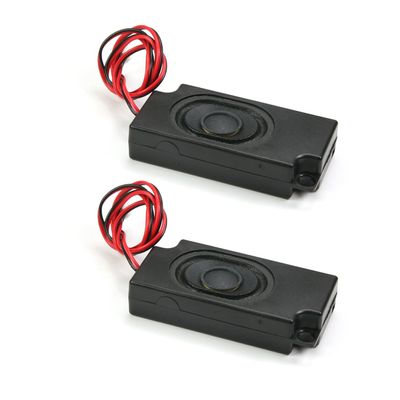 Fielect 2Pcs Internal Magnet Speaker 8Ohm 2W DIY Speaker with 400mm Wire 2 Pin,33x70x 16mm