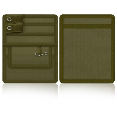 4 Pockets Nurse Organizer Pouch for Accessories Medical Bag Tool Case, Easy-Clean Nylon - ASA Techmed (Olive)
