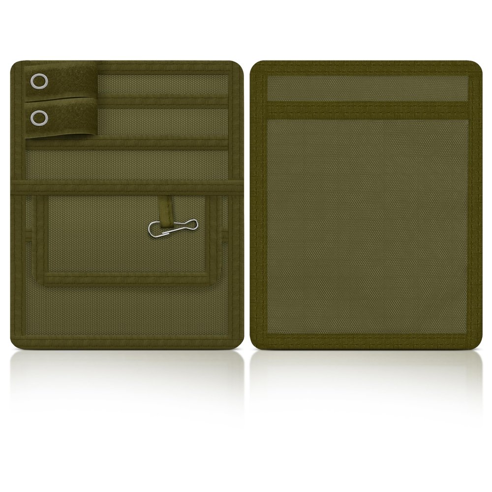 4 Pockets Nurse Organizer Pouch for Accessories Medical Bag Tool Case, Easy-Clean Nylon - ASA Techmed (Olive)