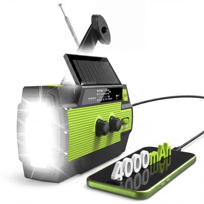 Emergency Radio with Flashlight & Reading Lamp, NOAA/AM/FM Weather Radio