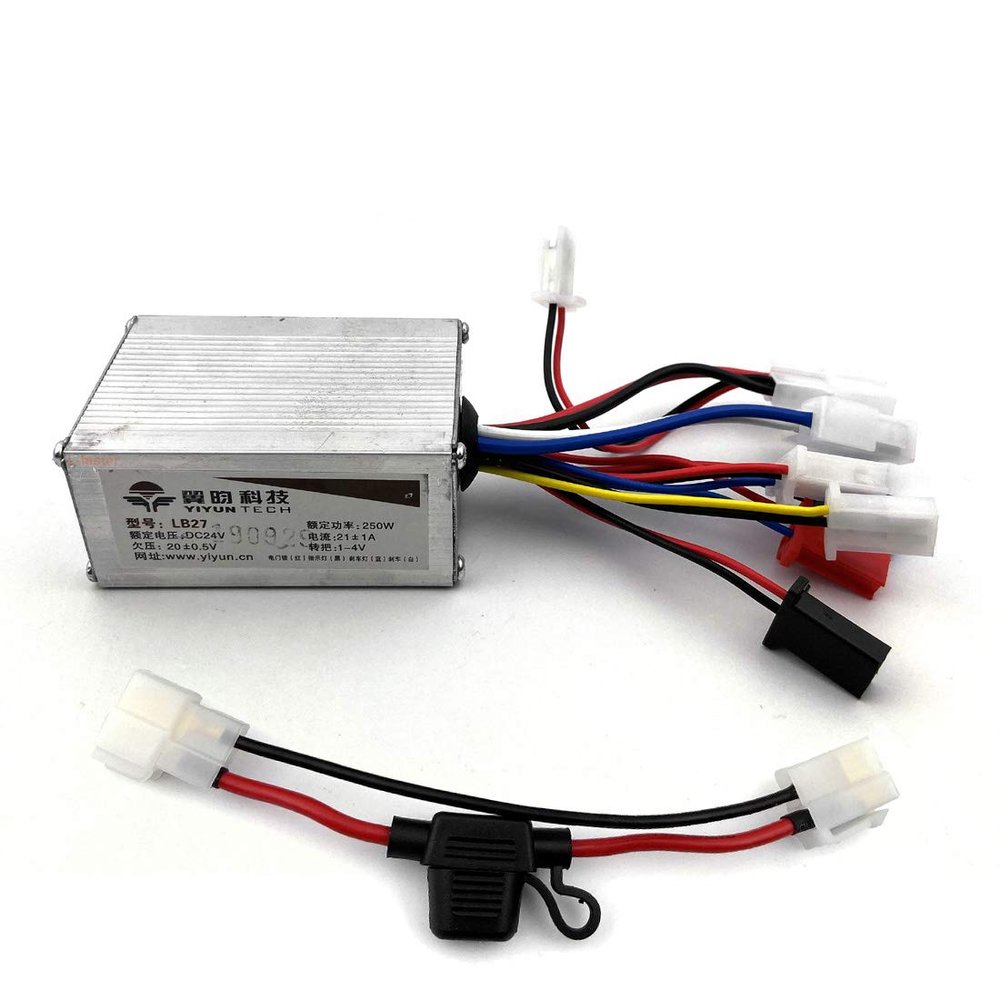 L-faster 24V 250W Brushed Motor Controller with Fuse Block for Electric Bicycle Motor MY1016Z