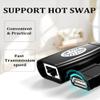 USB Extender Over RJ45 Cat 6/5/5e Adapter, RJ45 Ethernet Splitter to USB Extension UP to 50m/164ft, Compatible with Computers, Mobile Phones, Mice, Keyboards, U Disks, Printers, Cameras view 3