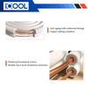 ICOOL 16 Ft. Mini Split Line Set, 1/4" & 1/2" O.D. Twin Copper Pipes, 3/8" Thickened PE Insulated Coil Copper Line for Air Conditioner HVAC Refrigeration and Heating Equipment, with Fittings view 2