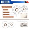 ICOOL 16 Ft. Mini Split Line Set, 1/4" & 1/2" O.D. Twin Copper Pipes, 3/8" Thickened PE Insulated Coil Copper Line for Air Conditioner HVAC Refrigeration and Heating Equipment, with Fittings view 3