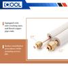 ICOOL 16 Ft. Mini Split Line Set, 1/4" & 1/2" O.D. Twin Copper Pipes, 3/8" Thickened PE Insulated Coil Copper Line for Air Conditioner HVAC Refrigeration and Heating Equipment, with Fittings view 4