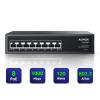 Aumox 8 Port Gigabit PoE Switch, 8 Port PoE 120W, Gigabit Ethernet Unmanaged Network Switch, Plug and Play, Sturdy Metal Housing, Traffic Optimization view 1