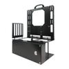 Nagao Seisakusho Open Frame Ver.Micro-ATX - Black Steel Case with 5 Expansion Slots, Supports ATX Power Supply Up to 220mm, Compatible with Mini-ITX, Mini-DTX, Micro-ATX Motherboards view 2