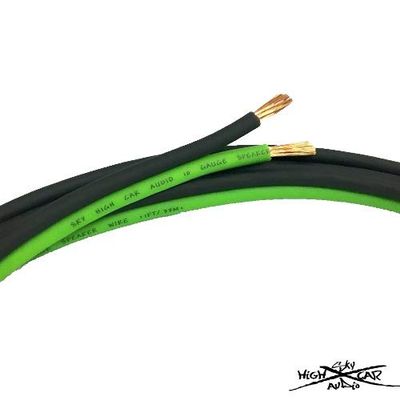 10' Feet True CCA 10 Gauge AWG Green/Black Speaker Wire Car Home Audio