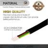 Conext Link RJ11 6P4C Modular Telephone Extension Cable Phone Cord Line Wire (7 Feet, Black) view 2