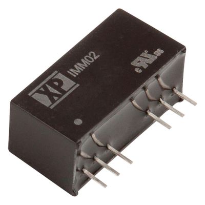 XP POWER IMM0205D05 Power Supply; DC-DC Converter, 2W +/-5V 0.2A, 4.5-9Vin, Medical, Dual Output, SIP