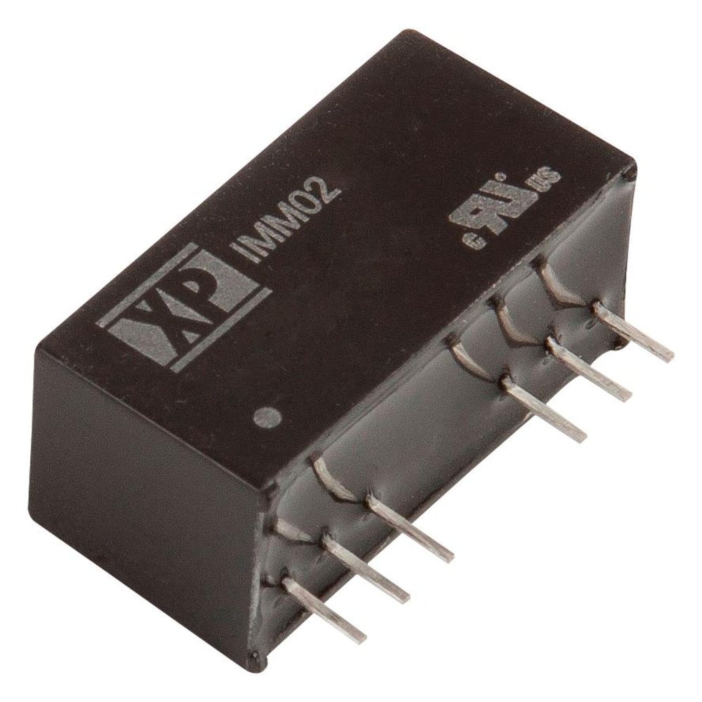 XP POWER IMM0205D05 Power Supply; DC-DC Converter, 2W +/-5V 0.2A, 4.5-9Vin, Medical, Dual Output, SIP