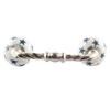 Indian Shelf 1 Pack Iron Blue Drawer Pulls T Bar Vintage Kitchen Cabinet Handles Silver Hardware 4" Hole to Hole Dresser Door Handle -BH-683-CK-1603 view 1