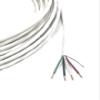 16 Gauge Wire (16 AWG)  4 Conductor Stranded Copper Shielded Cable  16/4 Home Electrical Wire  Low Voltage Up to 300V  CL3P Low Smoke Plenum Jacket  USA Made (1000ft - White) view 2
