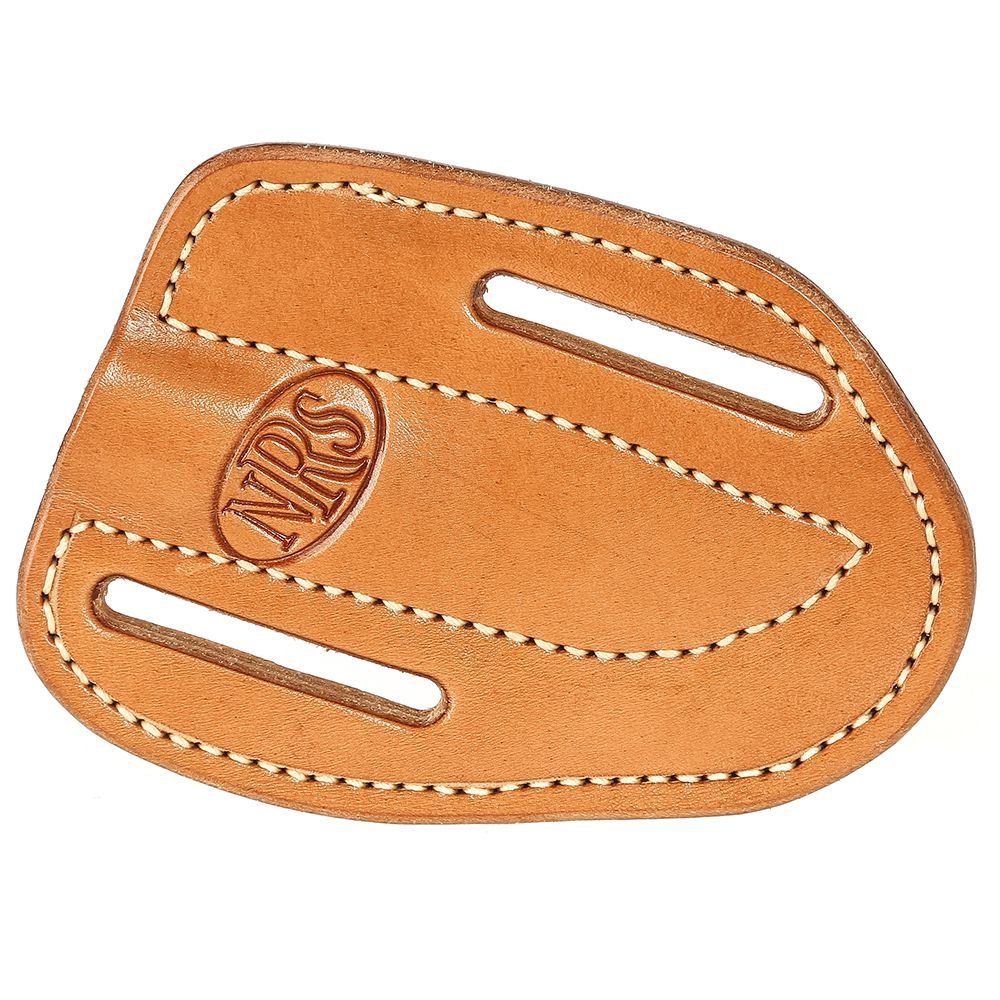 NRS Saddle Shop Straight Back Knife Leather Sheath SKS Tan