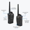 Midland MB400 - Business Two-Way Radio - Easy to Program - Long-Range 16 Channels Coverage for up to a 350,000 Square Foot Warehouse Construction Hospitality and Event Management - IP67 Waterproof view 4
