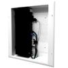 DataComm Electronics 45-8011-1P Multi-Functional Recessed Media Box with Integrated Duplex Power Receptacle For Seamless Home & Office Connectivity Solutions, In Wall Box, Hides TV Outlet & Cables view 4